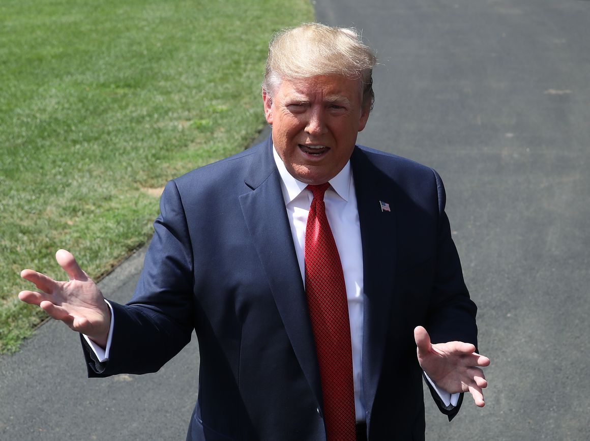 President Donald Trump Departs White House For Kentucky
