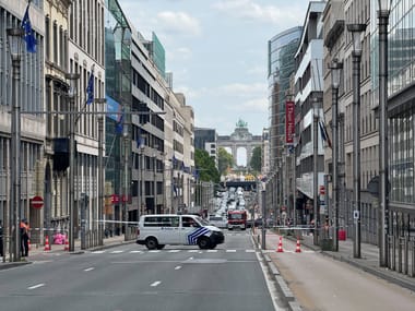 ‘Situation back to normal.’ Police deal with suspicious package near European Commission.