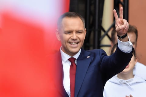 Skeletons in Nawrocki’s closet fail to dent his Polish presidential bid